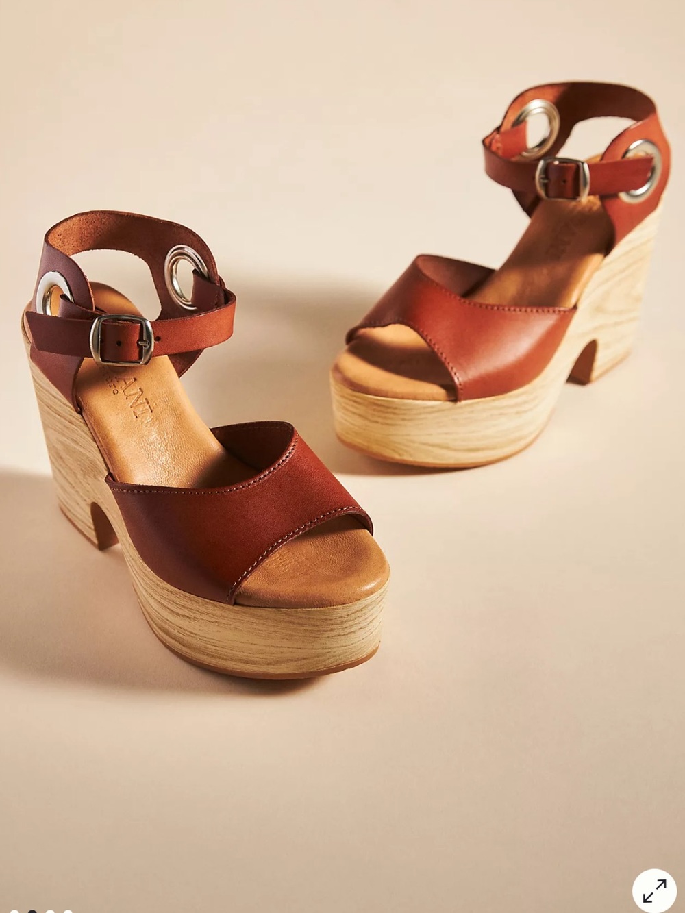 Cordani Calzature Macie Wooden Heel Platform Clogs Size 40